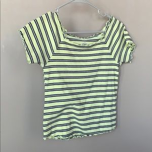 justice striped crop top